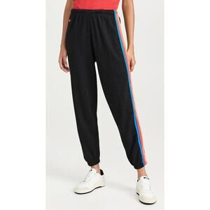 Aviator Nation 5 Stripe Sweatpants Joggers Charcoal Women’s Size XL